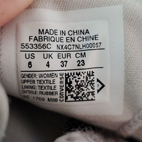 Converse Chuck Taylor Selena Mid Rise 553356C Womens Sz 6 Winter Knit w/Lunarlon - Picture 9 of 9